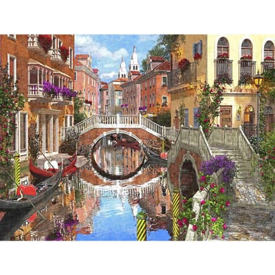 5D DIY volledige boor diamant schilderij  Bridge Water  ronde diamant borduurwerk kruissteek strass 20X30CM beige