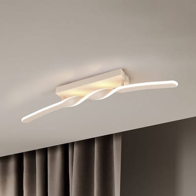 Reality Leuchten LED plafondlamp Ginko, zand, metaal, lengte 79 cm
