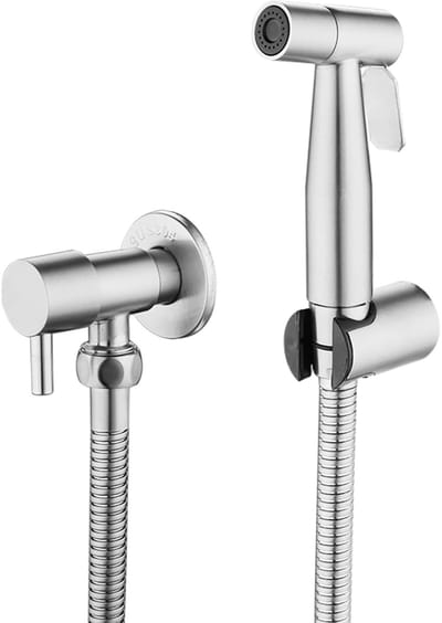 Dailygoods - Toilet bad bidet - Bidet armaturen - Hygiënisch en schoon - Zilver - Douchekop - Handbediende Toiletspuit - Geschikt voor Badkamer - 1,5...