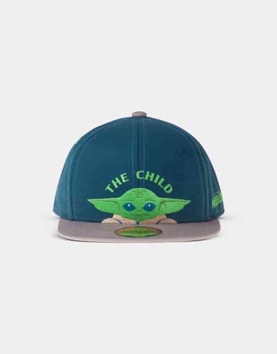Star Wars - The Mandalorian Snapback pet kinderen - Blauw/Grijs