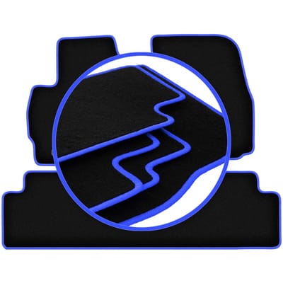 CARLUX-BLUE automatten voor: Mazda 5 I minivan (2005-2010)