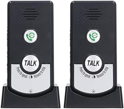 Draadloos intercomsysteem - Intercom deurbel - Huisbeveiliging - Groot bereik - 14x9.3x6.7cm
