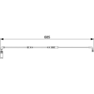 Waarschuwingscontact, remblokslijtage BOSCH 1 987 473 003