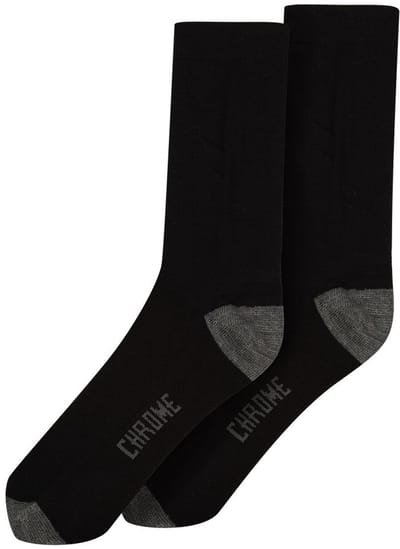 Chrome Merino Crew Sokken Zwart EU 35 1/2-38 Man