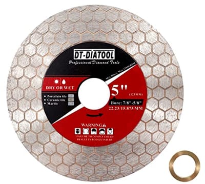5 Inch Diamantzaagblad voor Tegels, Keramiek en Marmer - Geschikt voor Haakse Slijpers