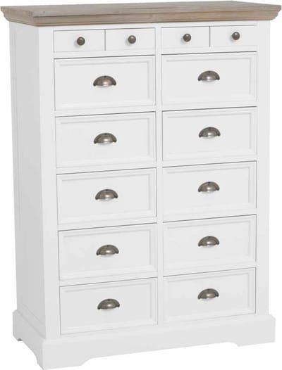 Tower Living - Fleur ladekast - 88 cm - wit
