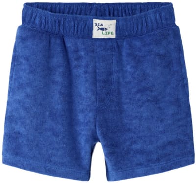 Name It - Broek - NMMHuwel - Terry Knit - Badstof - Blauw - Maat 104