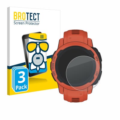 BROTECT - Screenprotector voor Garmin Instinct 2S - Folie Beschermfolie Beschermglas matte 3 Stuks