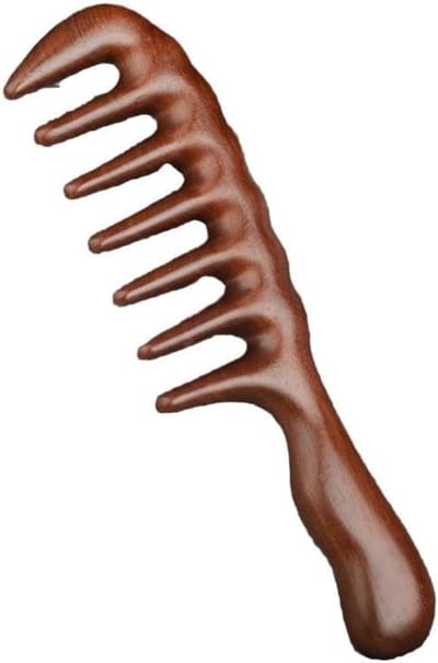 Houten Kam - Sandelhout Kam - Haar Ontklitten - Antistatisch Massage - 20 cm