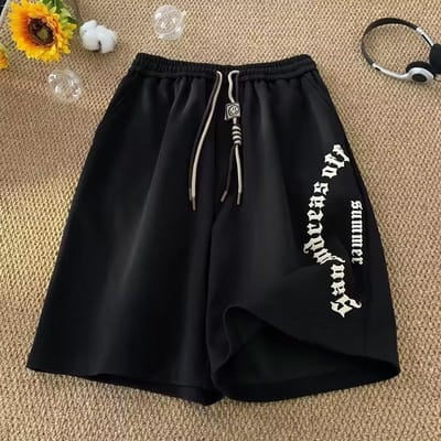 Shorts Heren Nieuwe Zomer Amerikaanse Retro Casual Vijfpunts Middenbroek Veelzijdig Losse Sportbroek L