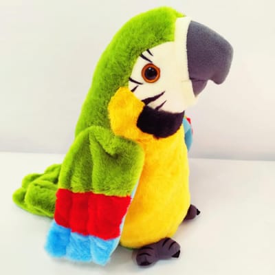 Pratende papegaai Elektronische pluchen speelgoed Sprekende plaat herhaalt Schattige zachte knuffel vogel pop Kinderen Kinderen Baby cadeau