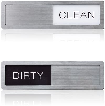 Dailygoods- Vaatwassermagneet Krasvrij - Keukenaccessoires - Magnetisch - Duurzaam - 18,8 x 5 cm - Sterke Magneet - Vaatwasserbord