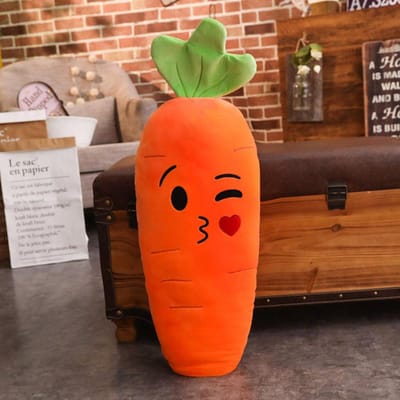 45/50/65/90cm Cartoon Smile Wortel Pluche speelgoed Leuke Simulatie Groente Wortel Kussen Poppen Gevulde Zachte Speelgoed voor Kinderen Cadeau 45CM
