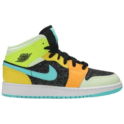 Air Jordan 1 Mid SE GS 'Clover' 37.5 black