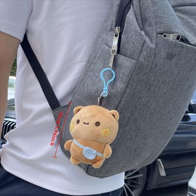 Mignon Bubu et Dudu Panda Peluche Doux Compagnon de Sommeil Kawaii Dessin Animé Ours Moelleux Jouet Voiture Canapé Décor Cadeau de Noël/Anniversaire