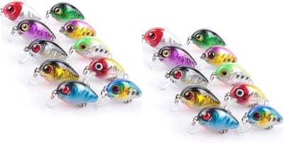 Mipcase 10 Stuks kunstaas haakjes pluggen fishing vishaak lokken vissen accessoires