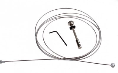 Slurf Binnentrommelremkabel - RVS - Draadeind - 225 cm - Zilver