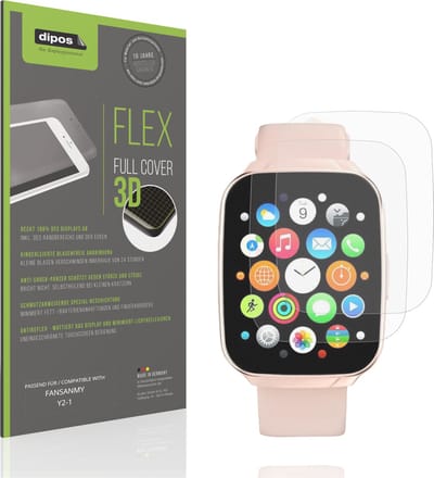 dipos FLEX – 2x Matte Screenprotector geschikt voor FANSANMY Y2-1 | Volledige Schermbescherming | Case-Friendly
