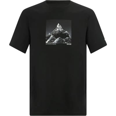 Heren Fingal T-shirt met korte mouwen en gemêleerde print