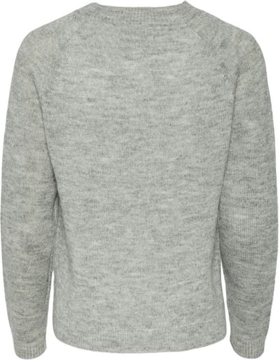 Pieces Pcjuliana Ls O-neck Lurex Light Grey | Grijs | Maat: M