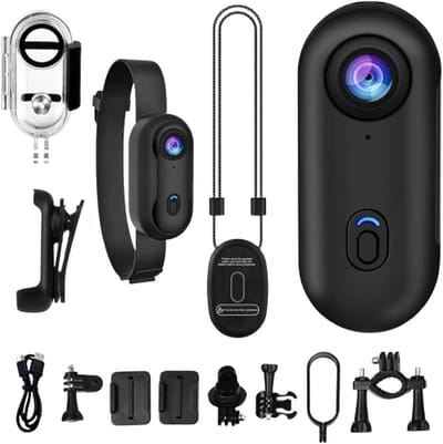 Mini Sportcamera - Actie Cam - Outdoor Avonturen - 1080p HD Opname - Compact Formaat - Zwart