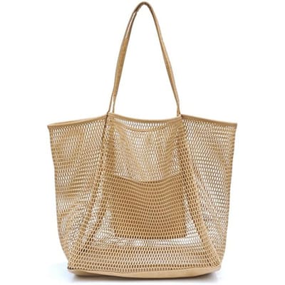 Zomerstrand Enkelbandtas, Ruitvormige Strandtas, Dames Winkelhandtas, Shiling 35*15*36cm