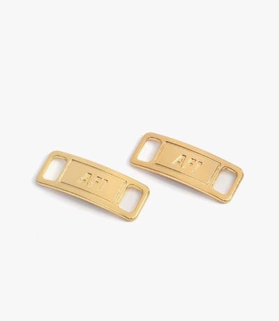 Go Go Gadget - Sneaker tags - Schoenveters - 1 set van 2 stuks - Metaal - Goud
