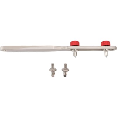 2-klauw Horlogeopener 60mm Opening Nauwkeurige Metalen Sleuteltype Horlogekast Achterkant Opener voor Reparatie white