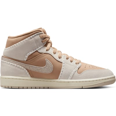 Jordan Aj1 Mid Sneakers Dames - Bruin - Maat 40 - Mesh/Synthetisch