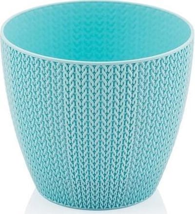 3 Bloempotten Sumela smartpot blauw 5L met drainagesysteem haakmotief