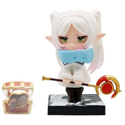 Anime Frieren Q Versie Figuren Model Magische Elf Beeldje Bureau Ornamenten PC Case Decoratie Speelgoed Verrassingscadeaus Verzamelobject with box