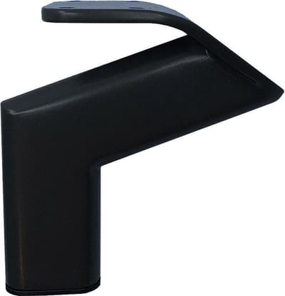 FLE - Stalen meubelpoot zwart design 11,5 bij 2 cm en hoogte 12 cm