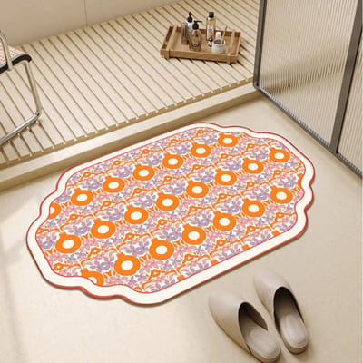Diatomeeënaarde zacht kussen, sneldrogende badkamer, antislip voetenmat, toilet absorberende voetenmat, vuilbestendig tapijt 40X60cm 15.7X23.6in