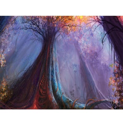 Cross Stitch Forest Picture Home Decor Gift Volledige ronde Diy Diamond Painting Gratis borduurpakketten 20X30CM gray