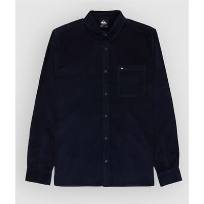 Quiksilver Smoke Trail Cord Overhemd Met Lange Mouwen Blauw S Man