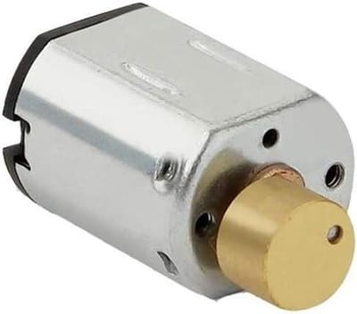 Micro Motor - Kleine Motor - Modelbouw Trilling - Koperdraad Spoel - 10x12x15 mm - Zilver
