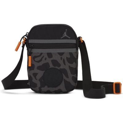 Jordan Polyester Schoudertas, Crossbody Tas Normaal Unisex Zwart & Gr ONESIZE