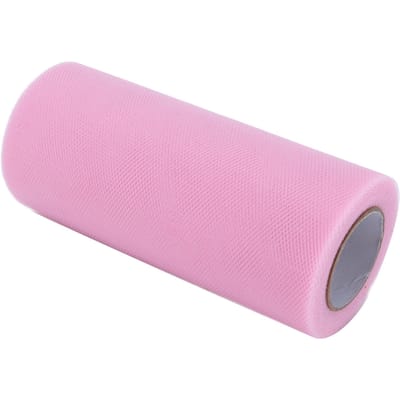 Tule Rol 100 Yards Kleur Decoratief Gaas Ambachten voor DIY Poppenkleding Bruiloft DecoratieRoze pink