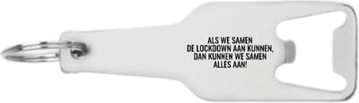 Akyol - als we samen de lockdown aan kunnen, dan kunnen we samen alles aan! flesopener - Quotes - samen sterk - quotes - vrienden cadeau - vrienden artikelen - verjaardagscadeau - verjaardag - cadeau - kado - geschenk - gift - 105 x 25mm