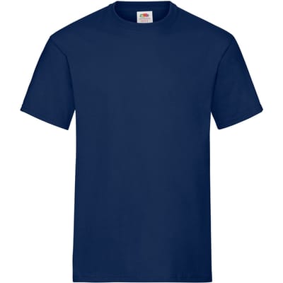 Fruit of the Loom Unisex Adult Zwaar Katoenen T-Shirt (Marine)