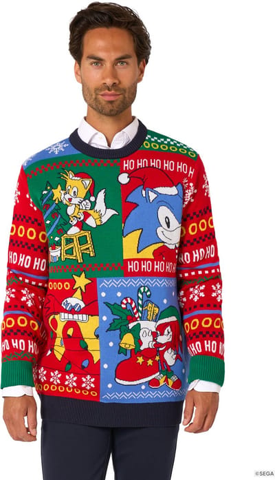 OppoSuits Sonic Sweater - Foute Kersttrui - Wollen Trui - Maat L