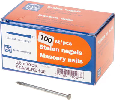 Hjz Betonnagel platconische kop blauw 70 x 3.5mm