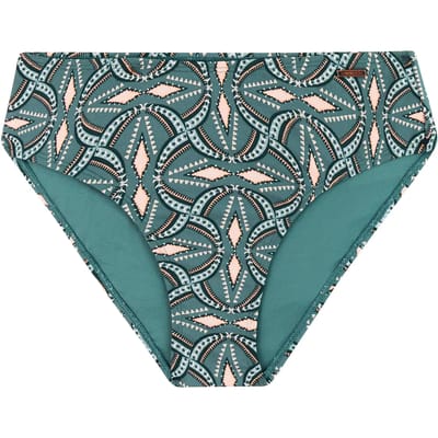 Protest MIXCelebes - Bikini broekje Dames - Hoge taille - Normale pasvorm - Hoge taille - Volledige dekking - Groen