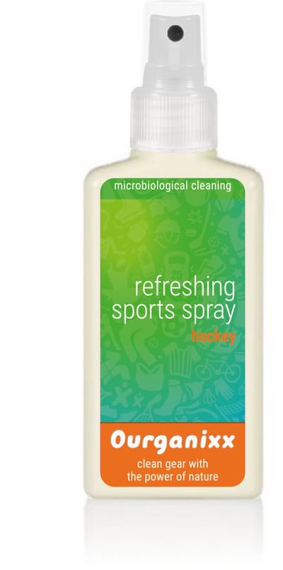 Ourganixx Hockeyspray - 100 ml - Krachtige Natuurlijke Geurverwijderaar voor Scheenbeschermers & Accessoires