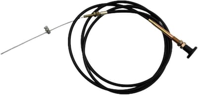 Stop Choke Kabel - Gasklep Motor - Motor Controle - Vlamuit Draad - 2 Meter - Zwart
