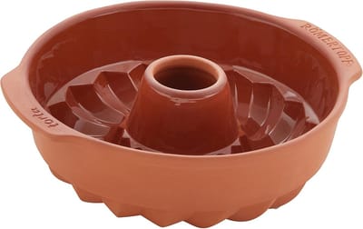 Krans Taartvorm - Keramische Bakvorm - Thuisbakken - Optimale Vochtcirculatie - 275 cm - Terracotta