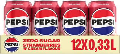 Pepsi Treats - Strawberry & Cream - 12 x 330 ml - Tray
