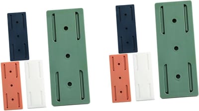 Stekkerdoos Houders - Stopcontact Bevestiging - Kabel Organisatie - Zelfklevend Ponsvrij - 10x4 cm - Diverse kleuren