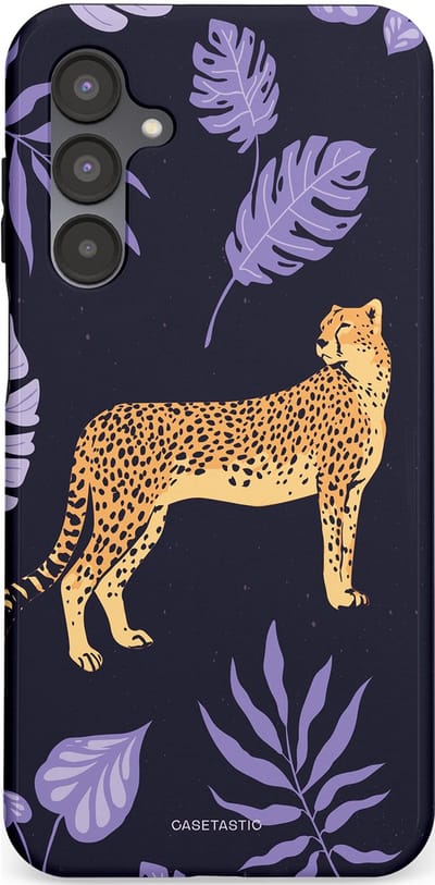 Casetastic Hoesje Geschikt voor Samsung A16 - Stijlvolle Beschermende Duo-layer Case - Cheetah snelheid