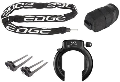 Axa XL Imenso X-Large set met 140cm Insteekketting Zadeltas en Flexmount bevestiging set